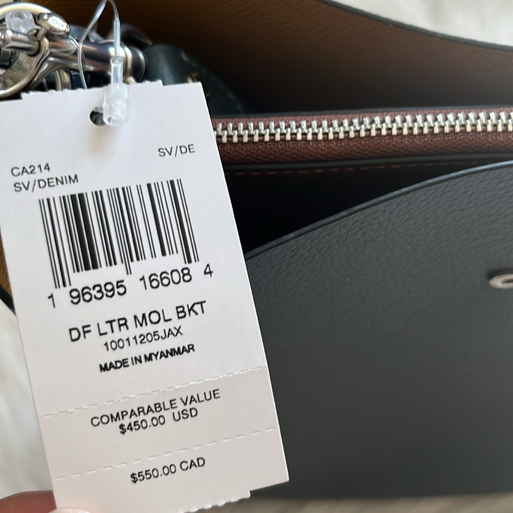 Coach Mollie bucket bag in denim - Picture 4 of 7
